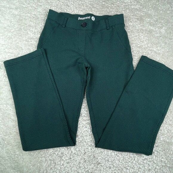 Betabrand Green Zig Zag Yoga Dress Pant - Picture 5 of 9